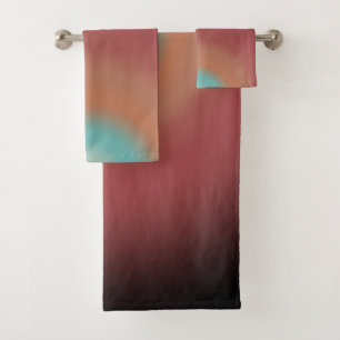 Conjunto De Toalhas Arte de Design de Chuva de Cores do Deserto Sudoes