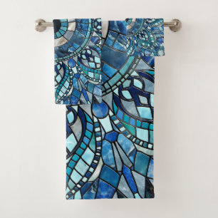 Conjunto De Toalhas Arte de Mandala Mosaica Amuleta mau