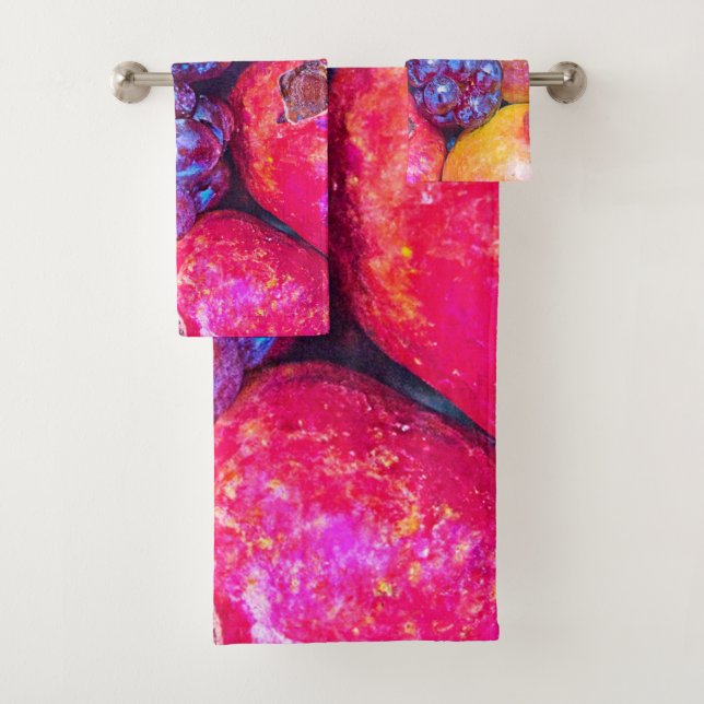 Conjunto De Toalhas Arte de Natureza-Morta de Frutas (Insitu)