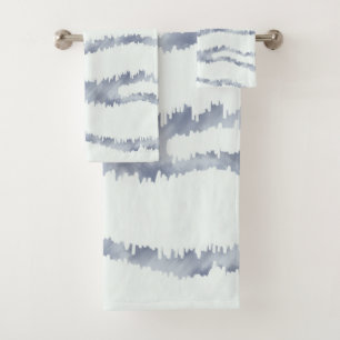 Conjunto De Toalhas Arte de Riscar Borracha Zebra Cinza Nublado