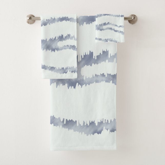 Conjunto De Toalhas Arte de Riscar Borracha Zebra Cinza Nublado (Insitu)