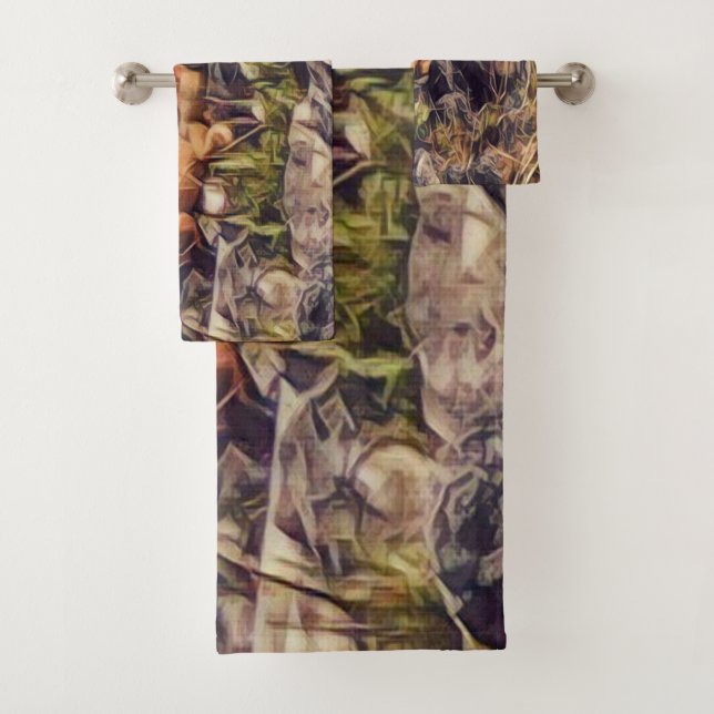Conjunto De Toalhas Arte do Guana Laranja (Insitu)