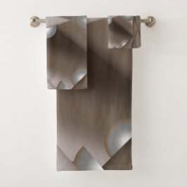 Conjunto De Toalhas Arte do Ombre Sawtooth Concentrado da Terra