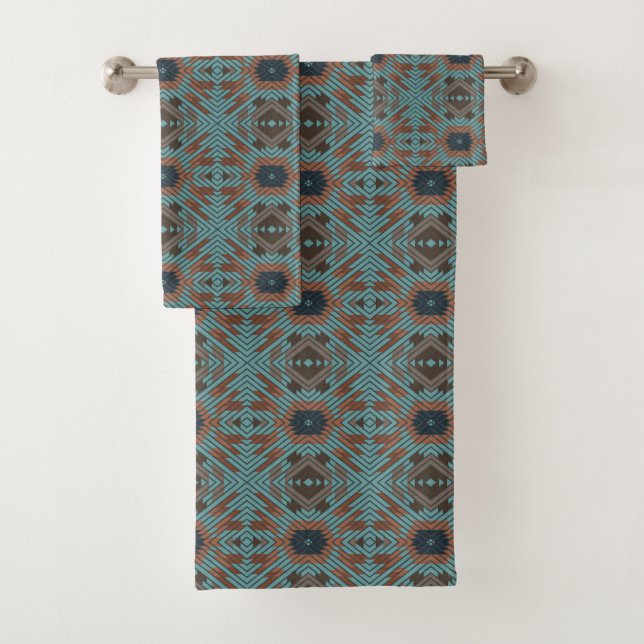 Conjunto De Toalhas Arte e Cores Tribais do Sudoeste Americano (Insitu)