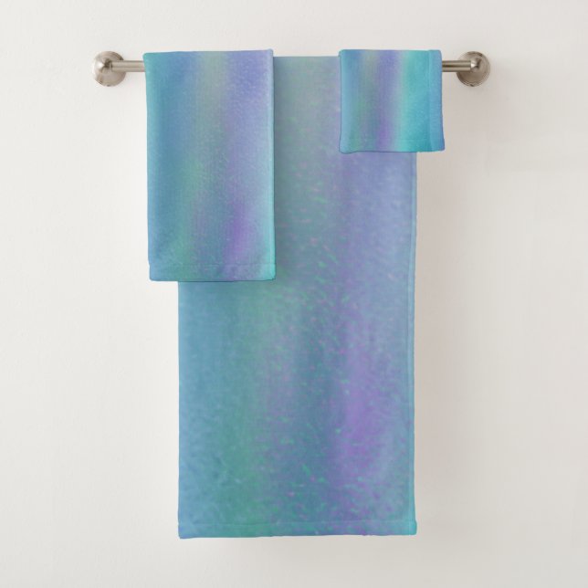 Conjunto De Toalhas Arte em Vidro Dicroico Cores de Arco-íris (Insitu)