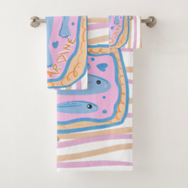 Conjunto De Toalhas Arte Fofa de Sardinha