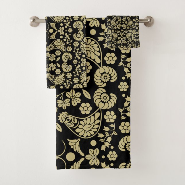 Conjunto De Toalhas Arte Folclórica de Países Eslovacos (Insitu)