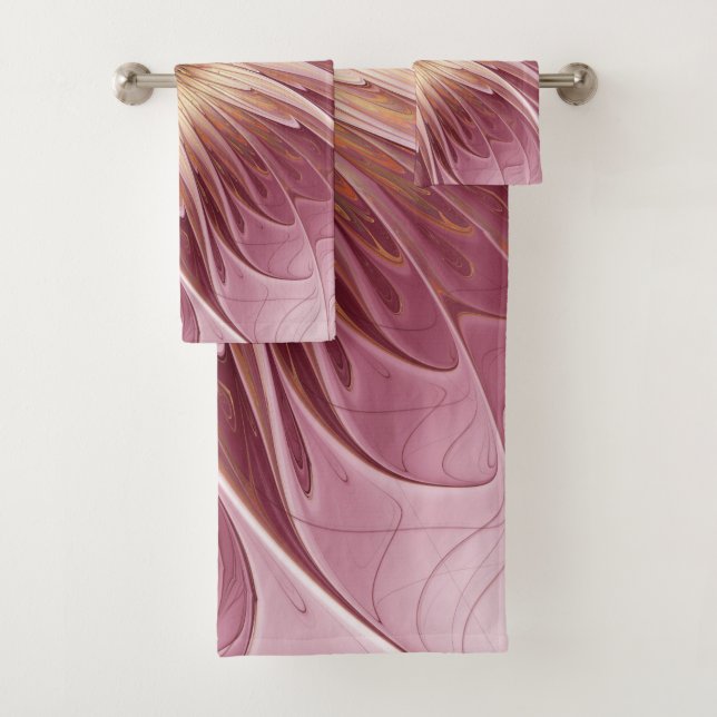 Conjunto De Toalhas Arte frontal e tonalidades de abstrato (Insitu)