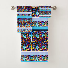 Conjunto De Toalhas Arte Geométrica do Renascimento Moderno 