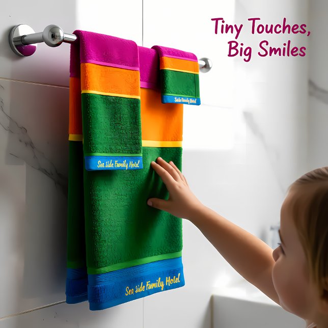 Conjunto De Toalhas Arte Moderna Romântica Geometria arco-íris 1 (Criador carregado)