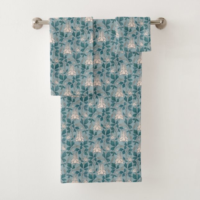 Conjunto De Toalhas Arte Nova Antiga Columbina Branca (Insitu)