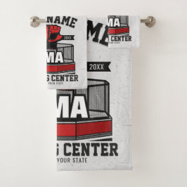 Conjunto De Toalhas Artes Marciais Mistas Misturas ADD NAME MMA Fight