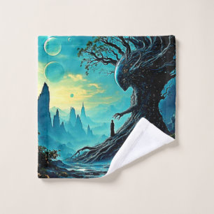 Conjunto De Toalhas Árvore Cósmica da Fantasia da Vida