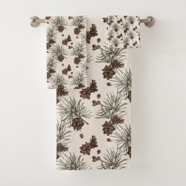 Conjunto De Toalhas Árvore de Natal abeto de pinha (Insitu)