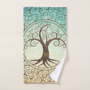 Conjunto De Toalhas Árvore Espiral - Yggdrasil