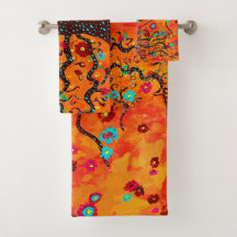 Árvore Marrom da Vida Com Flores E Laranja Colorid