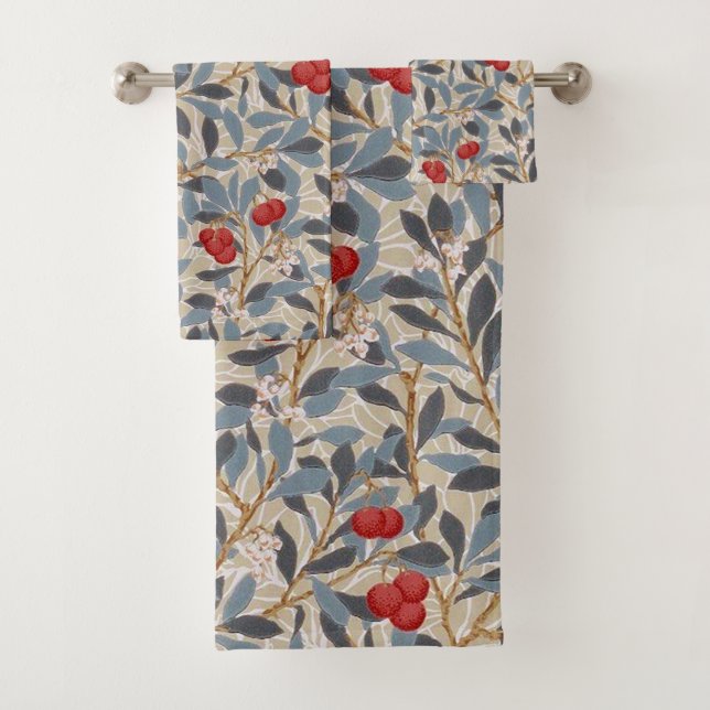 Conjunto De Toalhas Árvore Redberry, William Morris (Insitu)