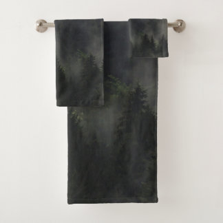 Conjunto De Toalhas Árvores florestais de inverno #6