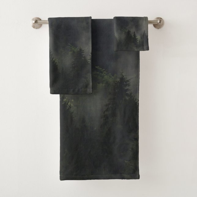 Conjunto De Toalhas Árvores florestais de inverno #6 (Insitu)