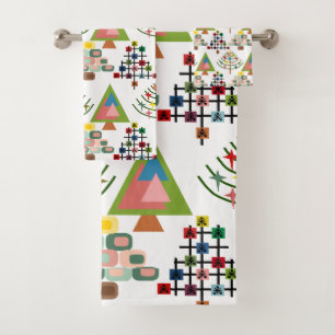 Conjunto De Toalhas Árvores Xmas MCM
