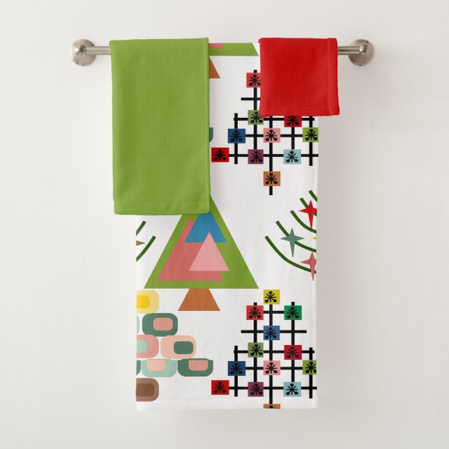 Conjunto De Toalhas Árvores Xmas MCM (Insitu)