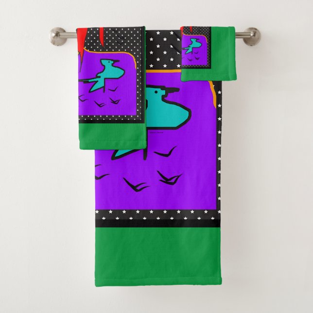 Conjunto De Toalhas As Aves Em Verde (Insitu)