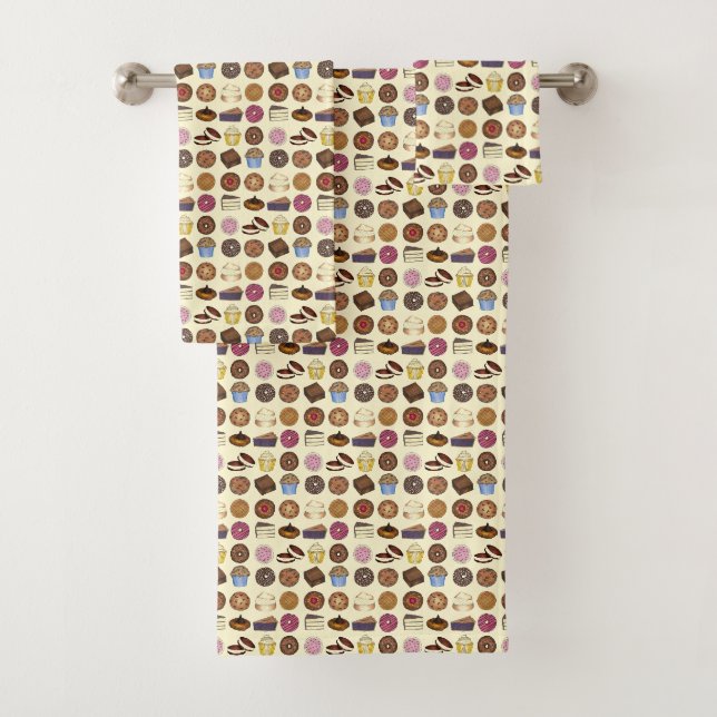 Conjunto De Toalhas Assar de Cookê de Cupcake de tartaruga-de-bolinho (Insitu)