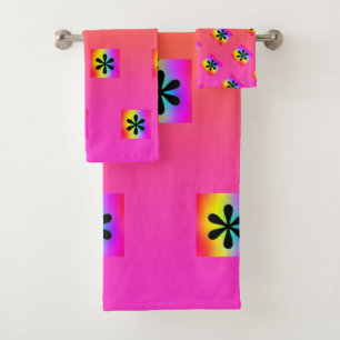 Conjunto De Toalhas Asterisco Arco-íris Repetir