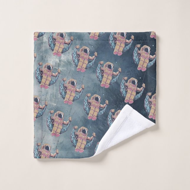 Conjunto De Toalhas Astronauta (Pano de lavar)