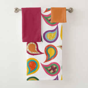 Conjunto De Toalhas Atomic Paisleys