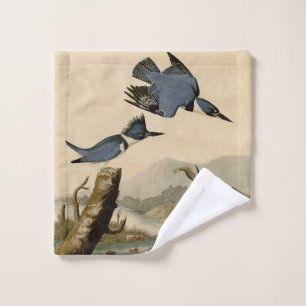 Conjunto De Toalhas Audubon Belfisher Kingfisher Wildlife Bird