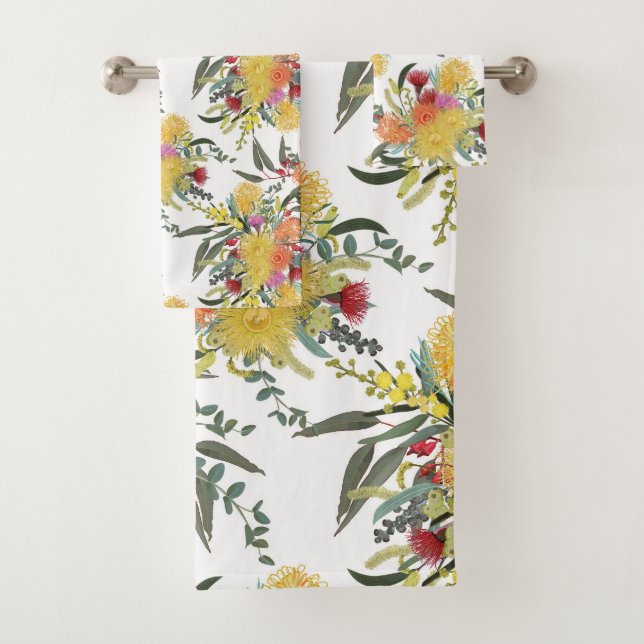 Conjunto De Toalhas Australian Summer Bush Blooms (Insitu)