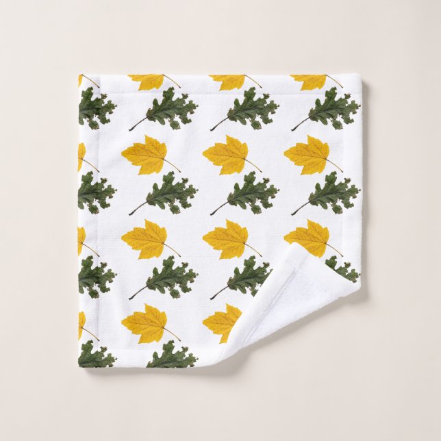 Conjunto De Toalhas Autumn Symmetry Leaf Pattern (Pano de lavar)