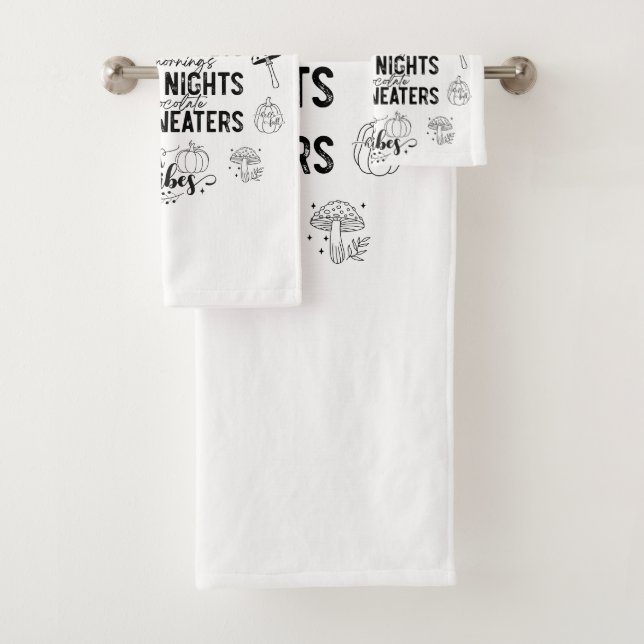 Conjunto De Toalhas Autumn Vibes Bathroom Towel Set (Insitu)