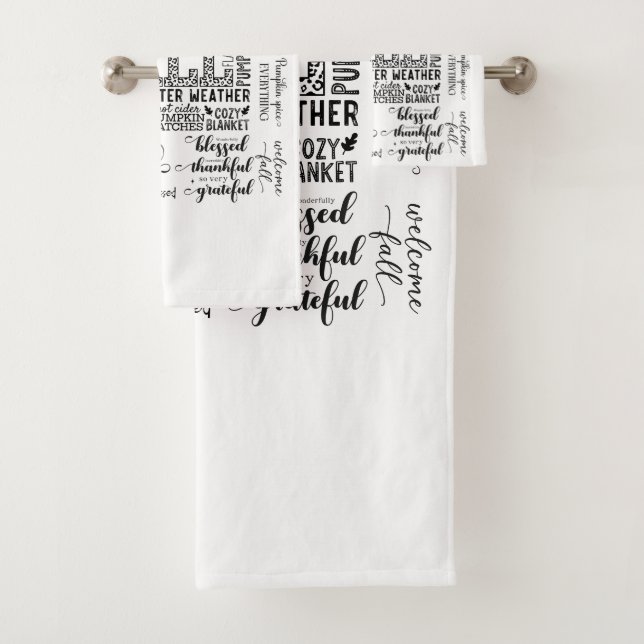 Conjunto De Toalhas Autumn Vibes Bathroom Towel Set (Insitu)