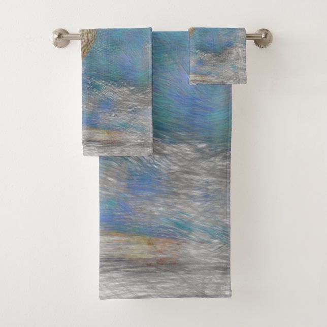 Conjunto De Toalhas ave pequena de animal artístico (Insitu)