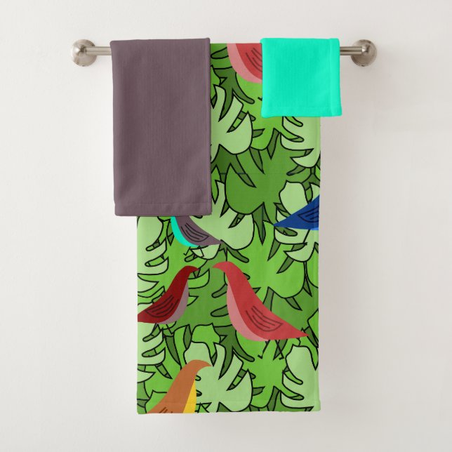 Conjunto De Toalhas Aves, Aves, Aves (Insitu)
