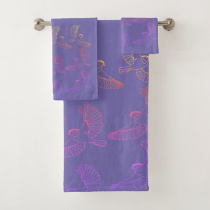 Conjunto De Toalhas Aves voadoras