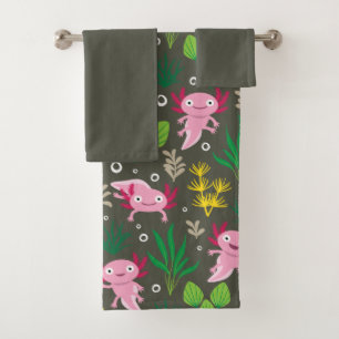 Conjunto De Toalhas Axolotl Bath Towel Set