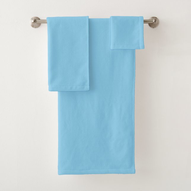 Conjunto De Toalhas Azul bebê (cor sólida) (Insitu)