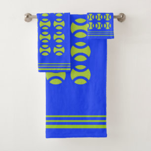 Conjunto De Toalhas 💙 azul e tênis 💚 verde 🎾