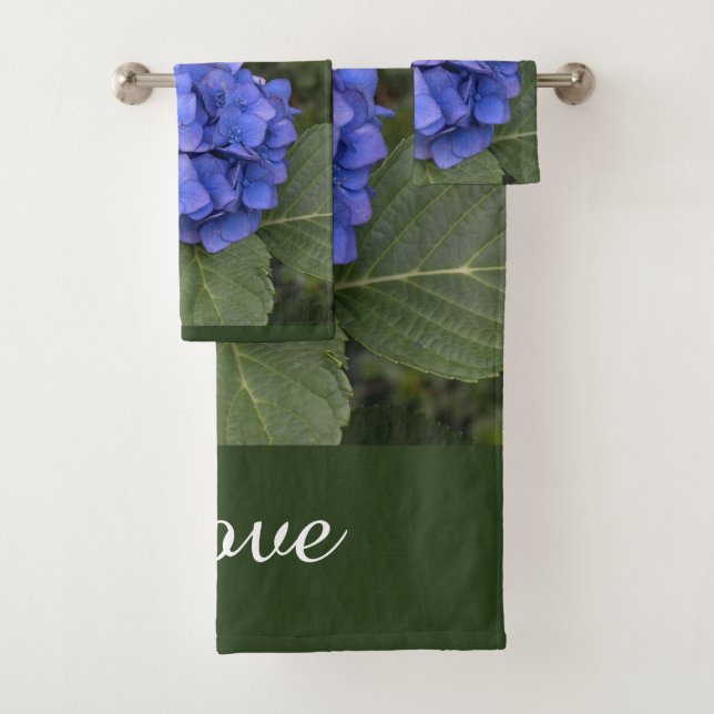 Conjunto De Toalhas Azul Hydrangea Vernais (Insitu)