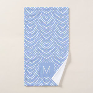 Conjunto De Toalhas Azul Mesmo Komon Monograma