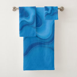 Conjunto De Toalhas Azul-moonstone