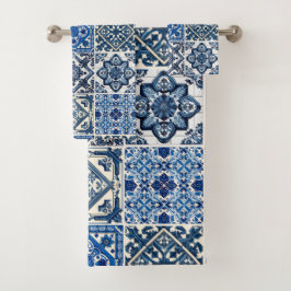 Conjunto De Toalhas Azulejos do Mediterrâneo, Portugal, Azulejo, Majol