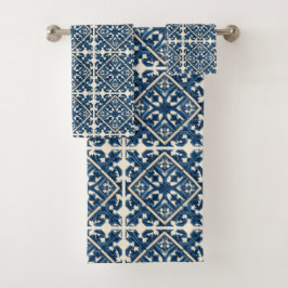 Conjunto De Toalhas Azulejos do Mediterrâneo, Portugal, Azulejo, Majol