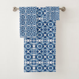 Conjunto De Toalhas Azulejos do Mediterrâneo, Portugal, Azulejo, Majol