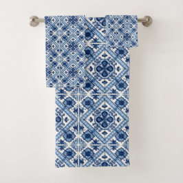 Conjunto De Toalhas Azulejos do Mediterrâneo, Portugal, Azulejo, Majol