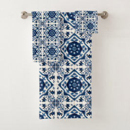 Conjunto De Toalhas Azulejos do Mediterrâneo, Portugal, Azulejo, Majol