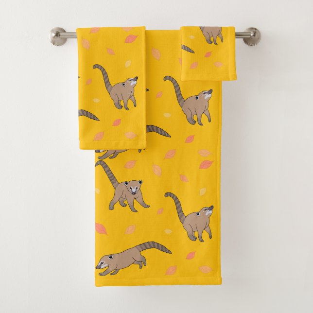 Conjunto De Toalhas Baby Coatis (Insitu)
